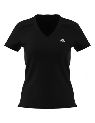 CAMISETA TÉCNICA MANGA CORTA NEGRA MUJER ADIDAS