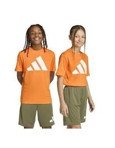 CAMISETA TÉCNICA NARANJA NIÑO MANGA CORTA ADIDAS