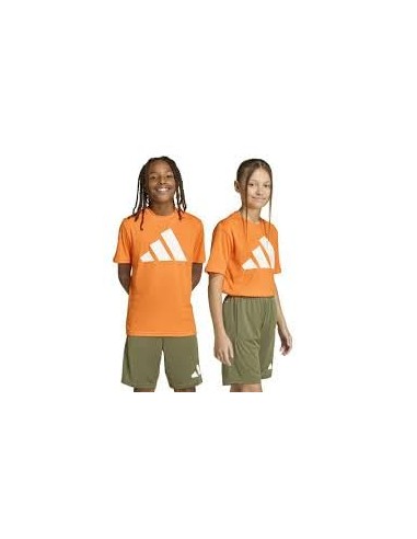 CAMISETA TÉCNICA NARANJA NIÑO MANGA CORTA ADIDAS