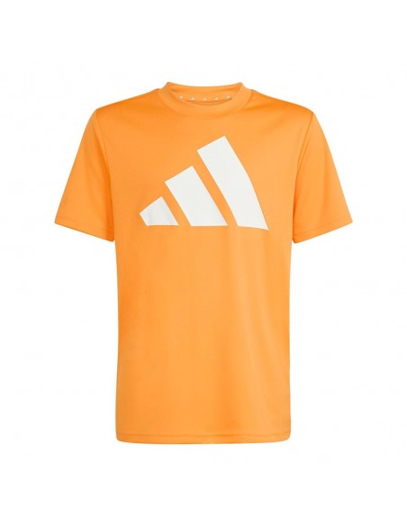 CAMISETA TÉCNICA NARANJA NIÑO MANGA CORTA ADIDAS