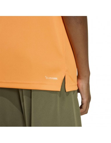 CAMISETA TÉCNICA NARANJA NIÑO MANGA CORTA ADIDAS