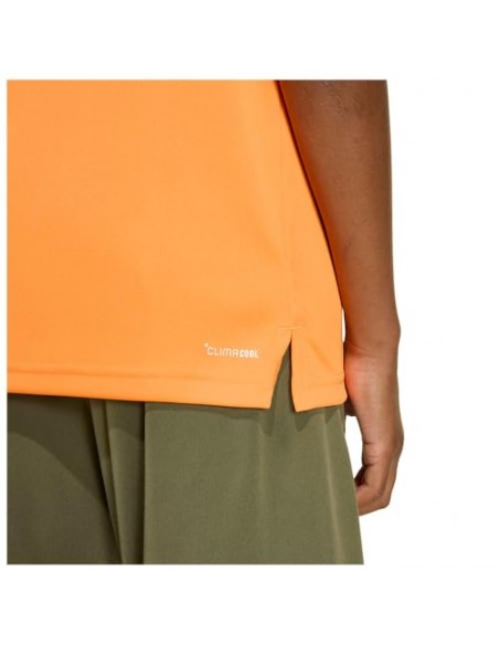 CAMISETA TÉCNICA NARANJA NIÑO MANGA CORTA ADIDAS