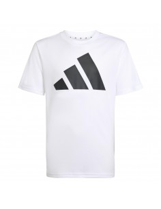 CAMISETA MANGA CORTA BLANCA ADIDAS NIÑO