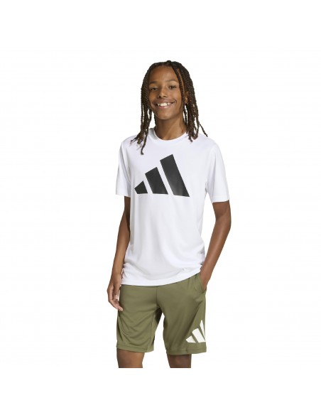 CAMISETA MANGA CORTA BLANCA ADIDAS NIÑO