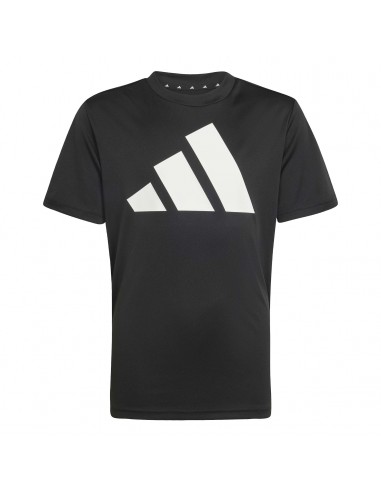 CAMISETA TÉCNICA MANGA CORTA NEGRA NIÑO ADIDAS