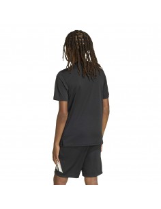 CAMISETA TÉCNICA MANGA CORTA NEGRA NIÑO ADIDAS 2