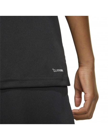 CAMISETA TÉCNICA MANGA CORTA NEGRA NIÑO ADIDAS