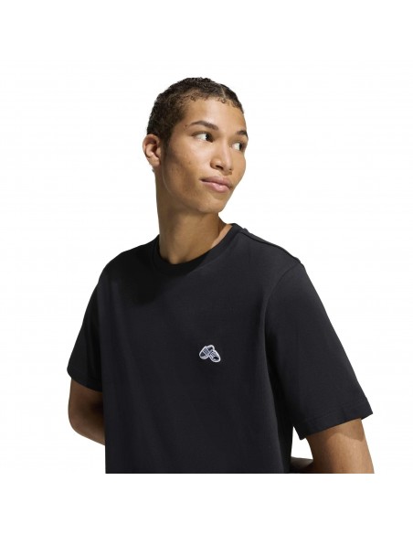 CAMISETA MANGA CORTA HOMBRE NEGRA ADIDAS