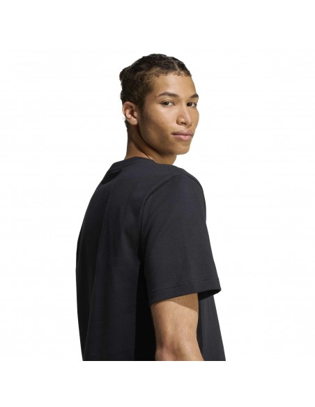 CAMISETA MANGA CORTA HOMBRE NEGRA ADIDAS