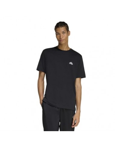 CAMISETA MANGA CORTA HOMBRE NEGRA ADIDAS
