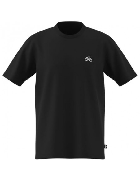 CAMISETA MANGA CORTA HOMBRE NEGRA ADIDAS