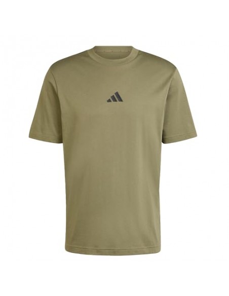 Camiseta manga corta Adidas-M SL SJ T-JF1097 VERDE OSCURO-HOMBRE