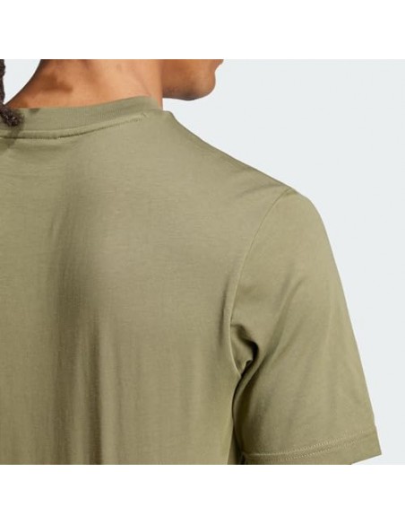 Camiseta manga corta Adidas-M SL SJ T-JF1097 VERDE OSCURO-HOMBRE