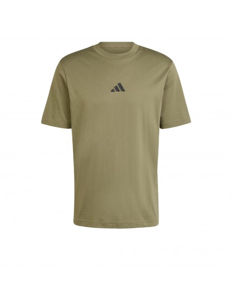 Camiseta manga corta Adidas-M SL SJ T-JF1097 VERDE OSCURO-HOMBRE