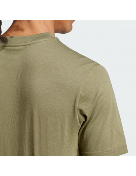 Camiseta manga corta Adidas-M SL SJ T-JF1097 VERDE OSCURO-HOMBRE