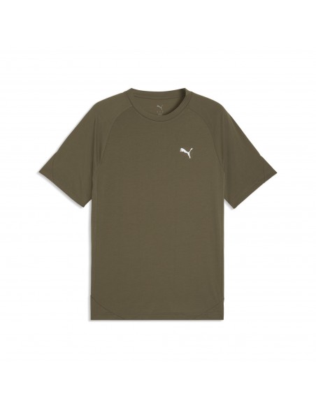 CAMISETA MANGA CORTA PARA HOMBRE EVOSTRIPE PUMA VERDE