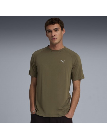 CAMISETA MANGA CORTA PARA HOMBRE EVOSTRIPE PUMA VERDE
