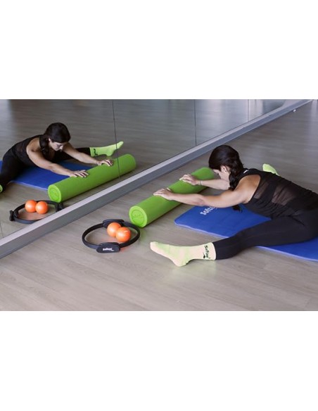 RODILLO DE PILATES SOFTEE NEGRO 90CM