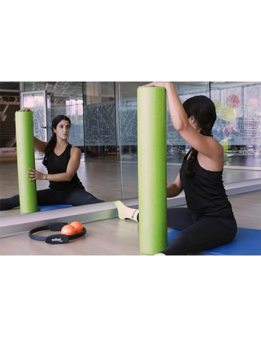 RODILLO DE PILATES SOFTEE NEGRO 90CM