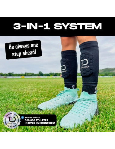 TAPEDESIGN SHINGUARDS FLEX KIDS BK