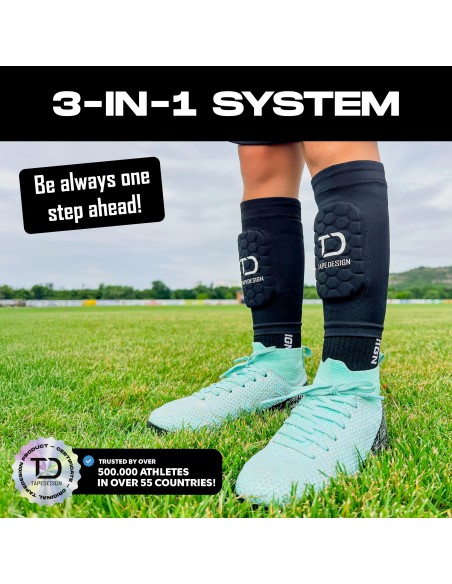 TAPEDESIGN SHINGUARDS FLEX KIDS BK