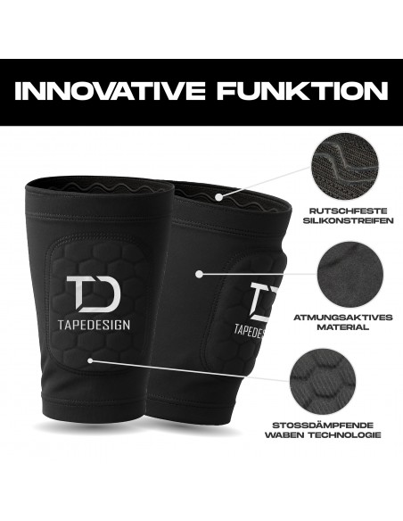 TAPEDESIGN SHINGUARDS FLEX KIDS BK