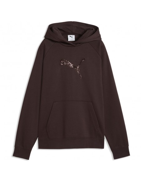 PUMA MUJER SUDADERA ESS SEQUINS STANDARD HOODIE FL AW26