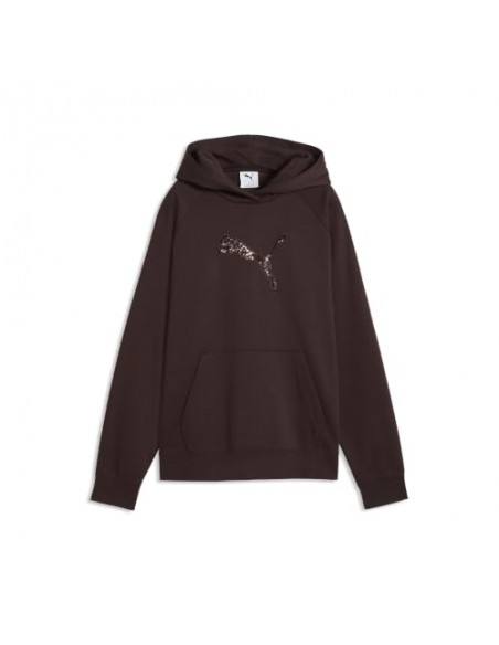 PUMA MUJER SUDADERA ESS SEQUINS STANDARD HOODIE FL AW26