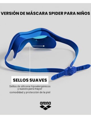 ARENA MASCARA NATACION SPIDER NIÑOS