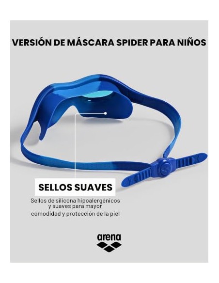 ARENA MASCARA NATACION SPIDER NIÑOS