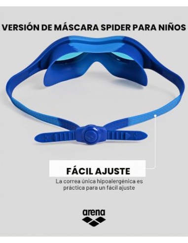 ARENA MASCARA NATACION SPIDER NIÑOS