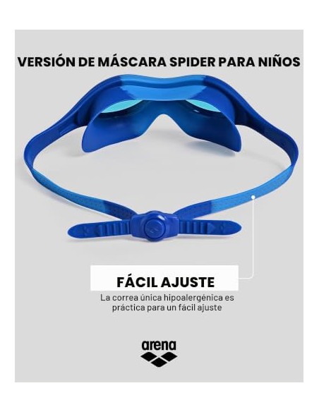 ARENA MASCARA NATACION SPIDER NIÑOS