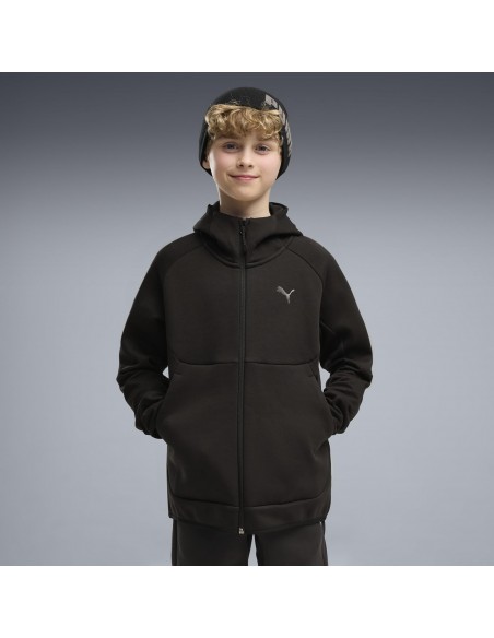 PUMA JUNIOR PUMATECH ELEVATED FULL ZIP HOODIE