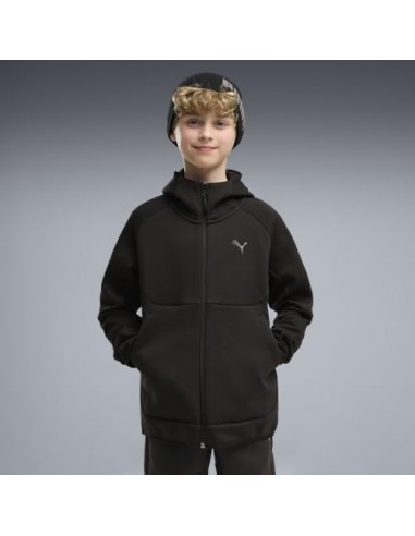 PUMA JUNIOR PUMATECH ELEVATED FULL ZIP HOODIE
