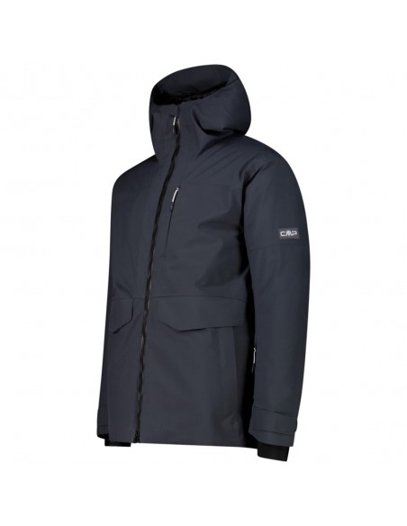 CMP MAN LONG JACKET FIX HOOD ESQUI