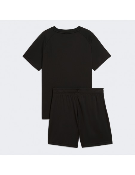 Conjunto Camiseta Negra + Bermuda Negra Puma-TAD ESS Poly AOP Tee and Shorts Set B-686301-01-NEGRO UNISEX JUNIOR