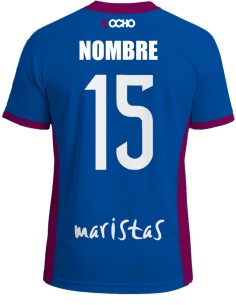 :OCHO CAMISETA AZUL MARISTAS FUTBOL