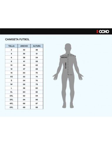 :OCHO CAMISETA AZUL MARISTAS FUTBOL