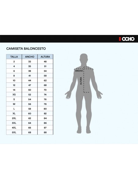:OCHO CAMISETA AZUL MARISTAS BALONCESTO