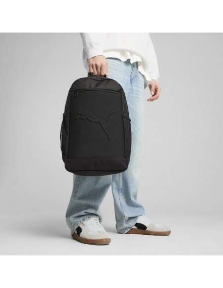 Mochila negra PUMA BUZZ Backpack-091153-01-NEGRO UNISEX