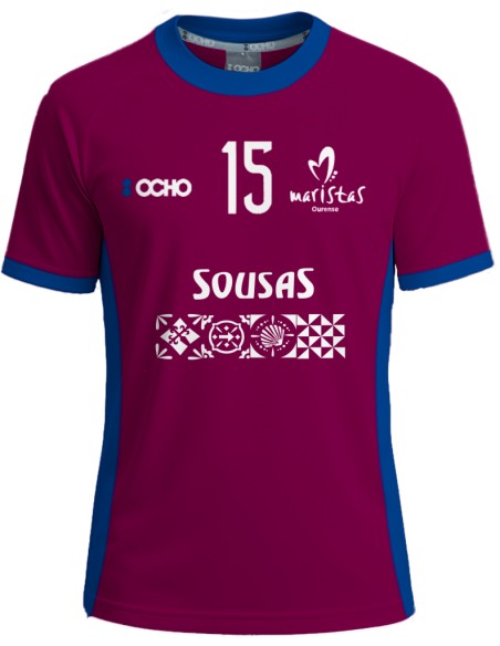 :OCHO CAMISETA VIOLETA MARISTAS FUTBOL