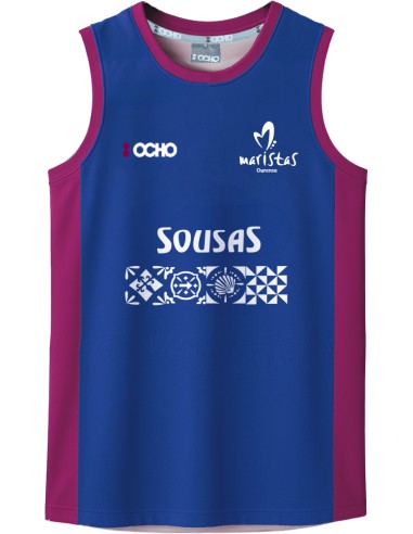 :OCHO CAMISETA AZUL MARISTAS BALONCESTO